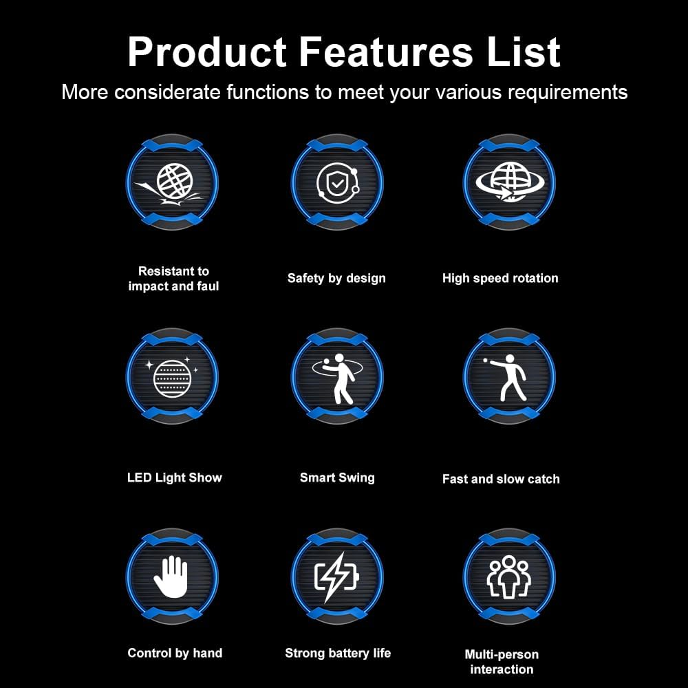 2025 Flying Orb Ball Toy, Cosmic Globe Boomerang Mini Drone for Kids, Hand Drone Orbit, Cool Toys for 6 7 8 9 10+ Year Old Boys Girls Teens Outdoor Toys - Blue image number 5