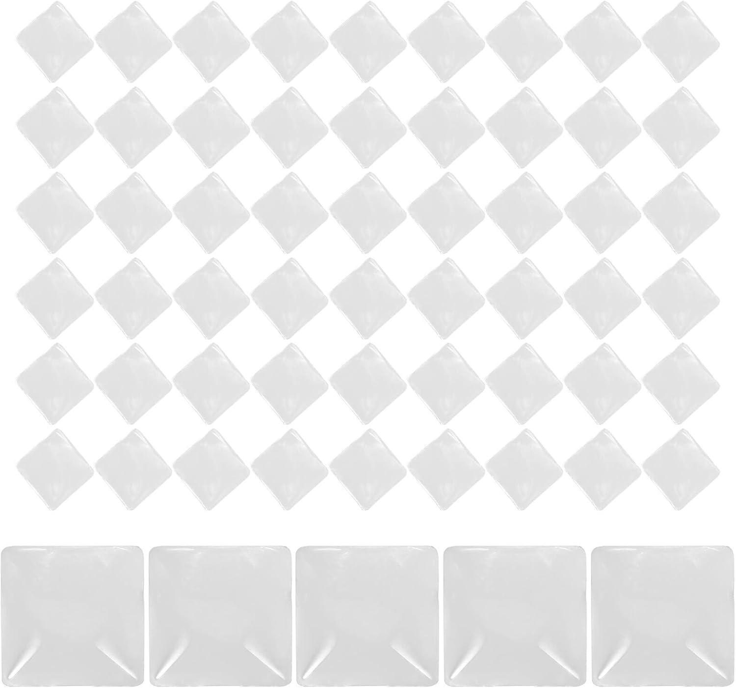 TEHAUX Nail Art Display Rack with 100Pcs Glass Nail Charts Square Manicure Tool for Professional Salon and Diy image number 5