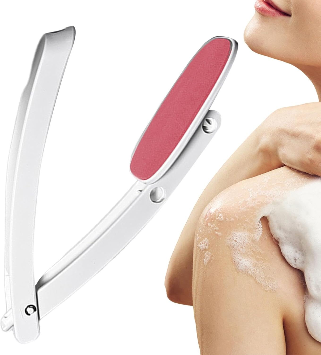 Sun Cream Back Applicator | Back Moisturiser Applicator | Back Lotion Applicator Long Handle | Applicator to Put Moisturizer Back | Lotion Applicator Tool for Apply Medicine, Cream, Body Wash - Gray image number 5