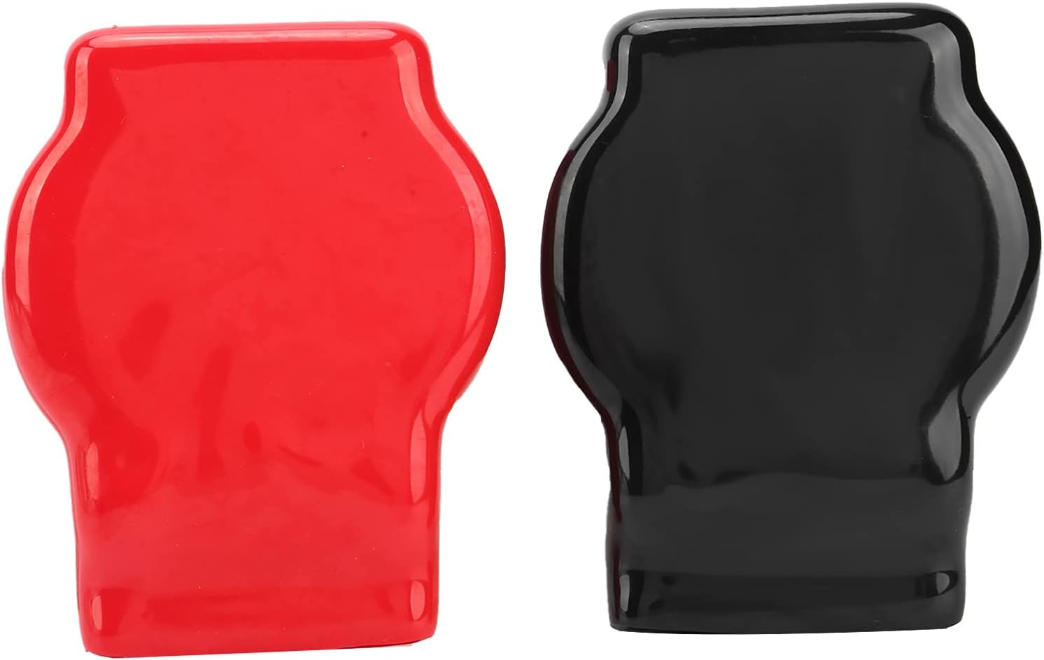 Battery Terminal Cover, Dustproof and Factory Grade Wire Connector Cap with PVC Material for Battery Positive Terminals, Red Black Top Post Style Flexible Battery Terminal Cover