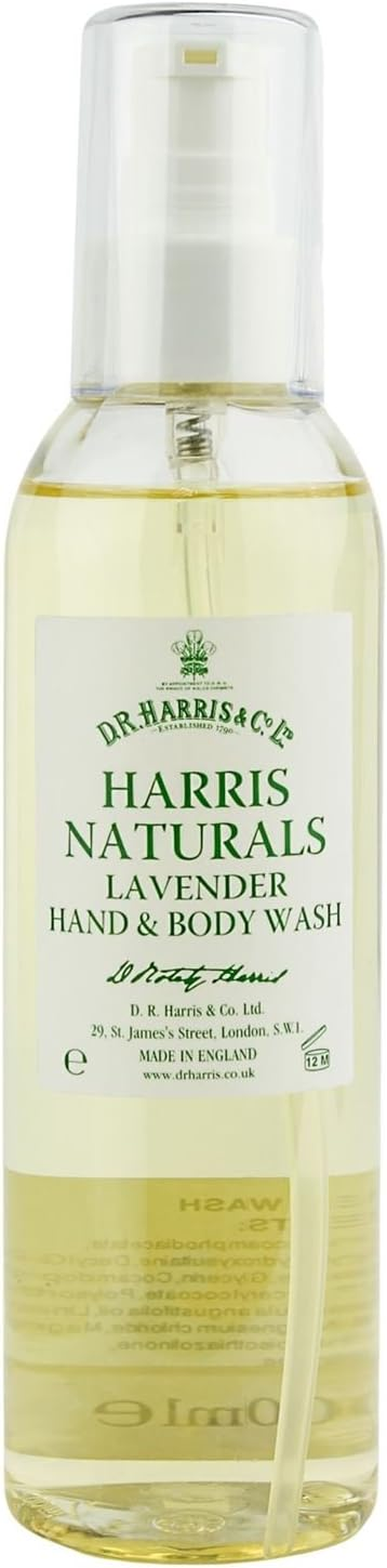 D R Harris Naturals Lavender Hand and Body Wash 200Ml by D R