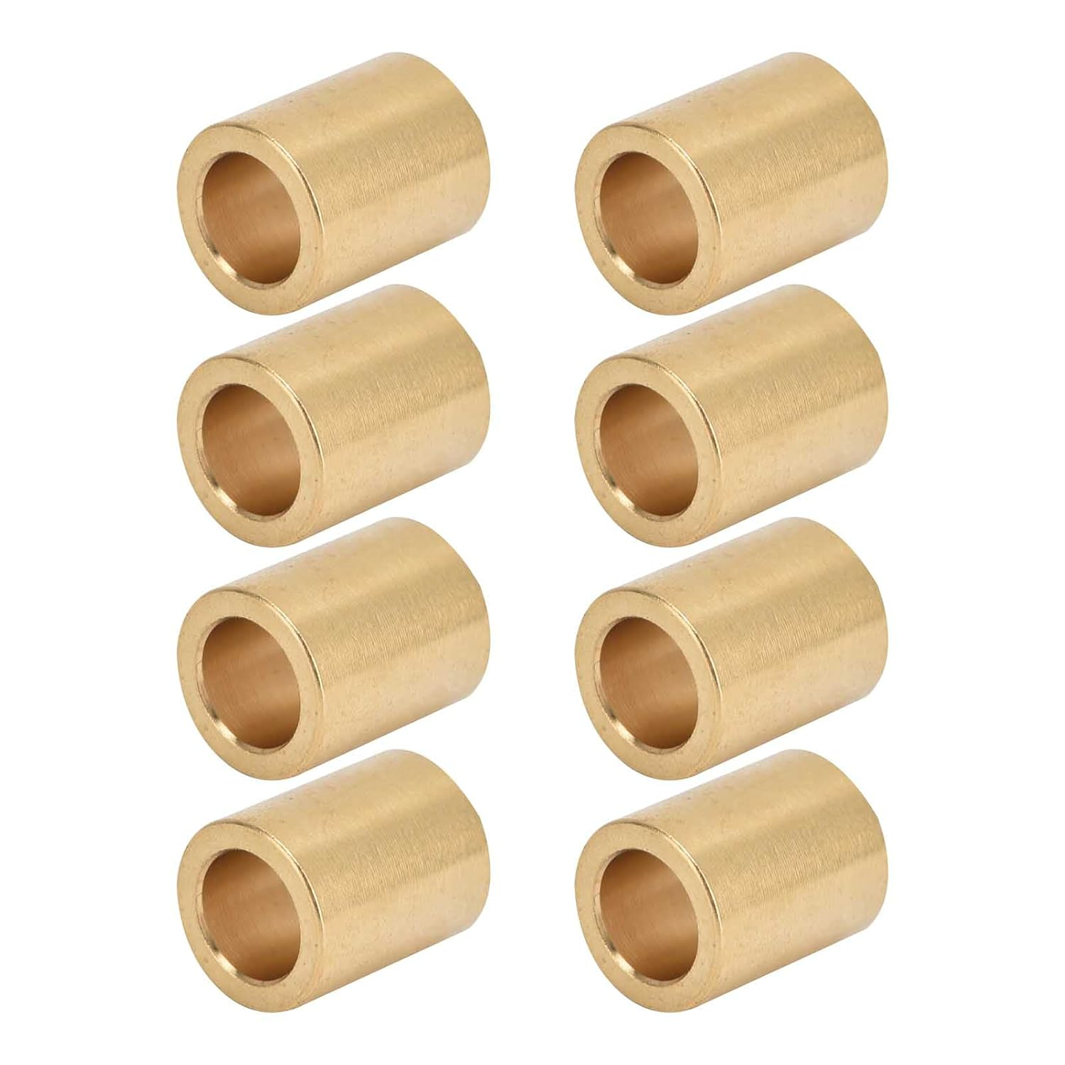 SELF LUBRICATING Brass Sleeve WEAR Resistant Bearing Slider Electrical Household 8PCS image number 1