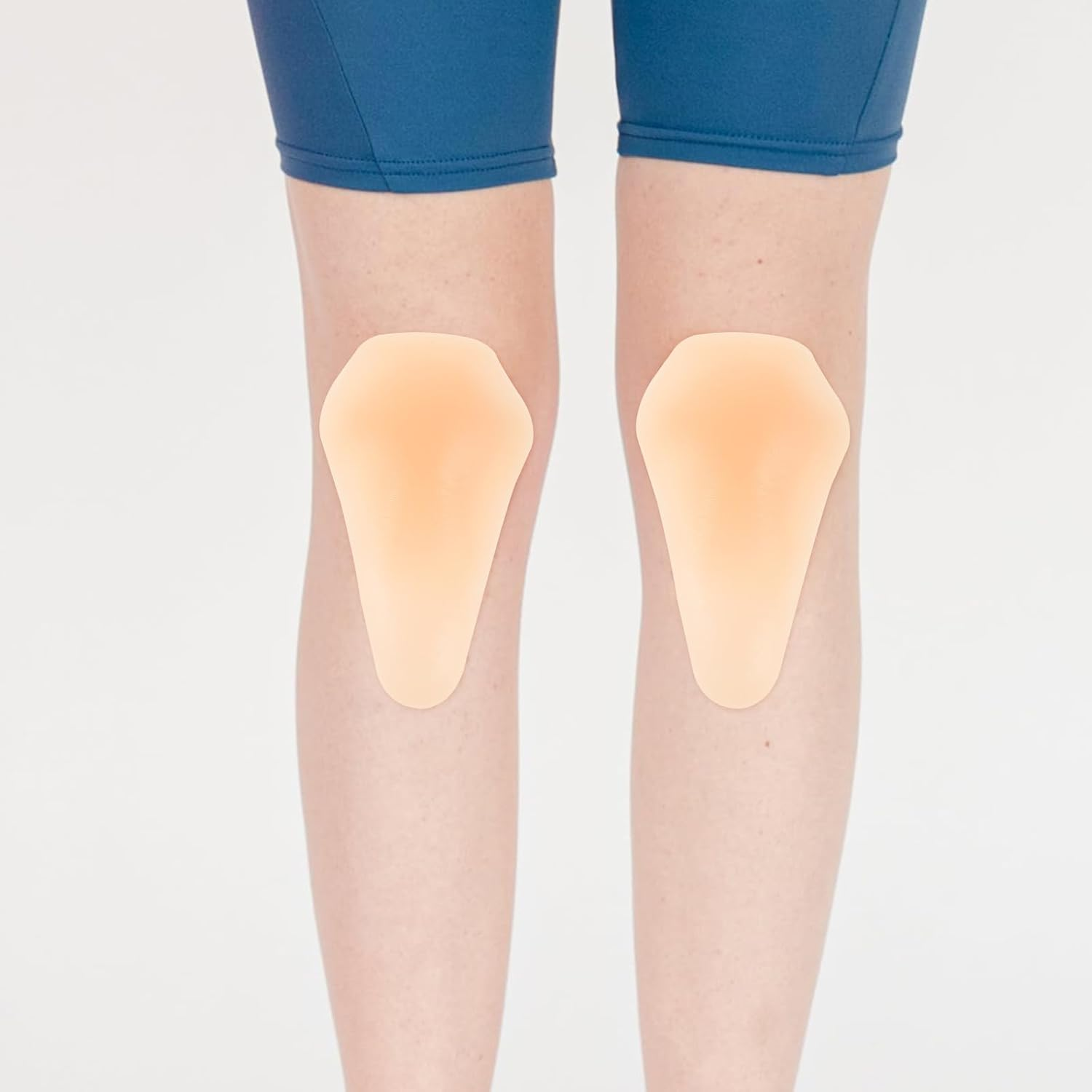 TOVINANNA Knee Pads, 1 Pair Silicone Knee Brace Skating Accessories Skating Knee Pad Adhesive Portable Knee Mat Pattern Silica Gel Hip Pads image number 5