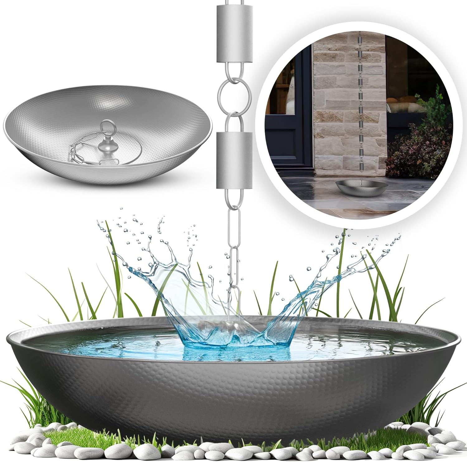 Rain Chains Direct Aluminum Basin image number 2
