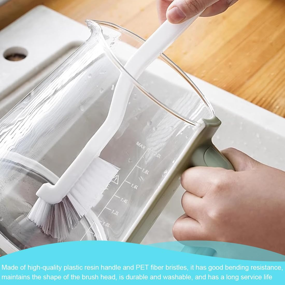 3-Piece Set Cleaning Brush for TM31 TM5 TM6 TM21 Mixing Pot Brush Knife Brush Cup Brush Accessory Tool for Mixing Pot Mixing Pot Fair image number 6