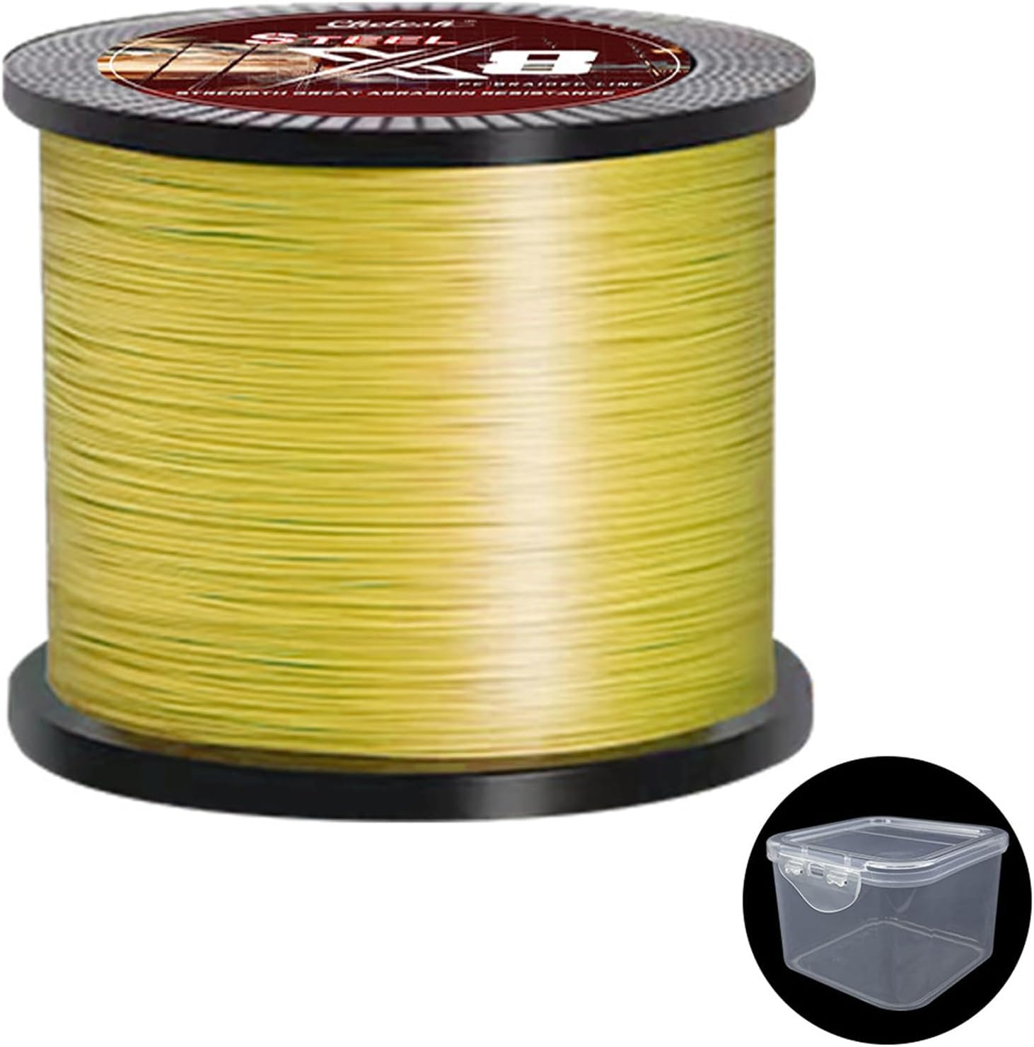Beyond Braid Braided Fishing Line-Extra Strong Bright Yellow 500M 8-Strand,Abrasion Resistant-No Stretch -For Fresh and Salt Water High Cost Performance,Better Visibility,Smaller Diameter image number 5