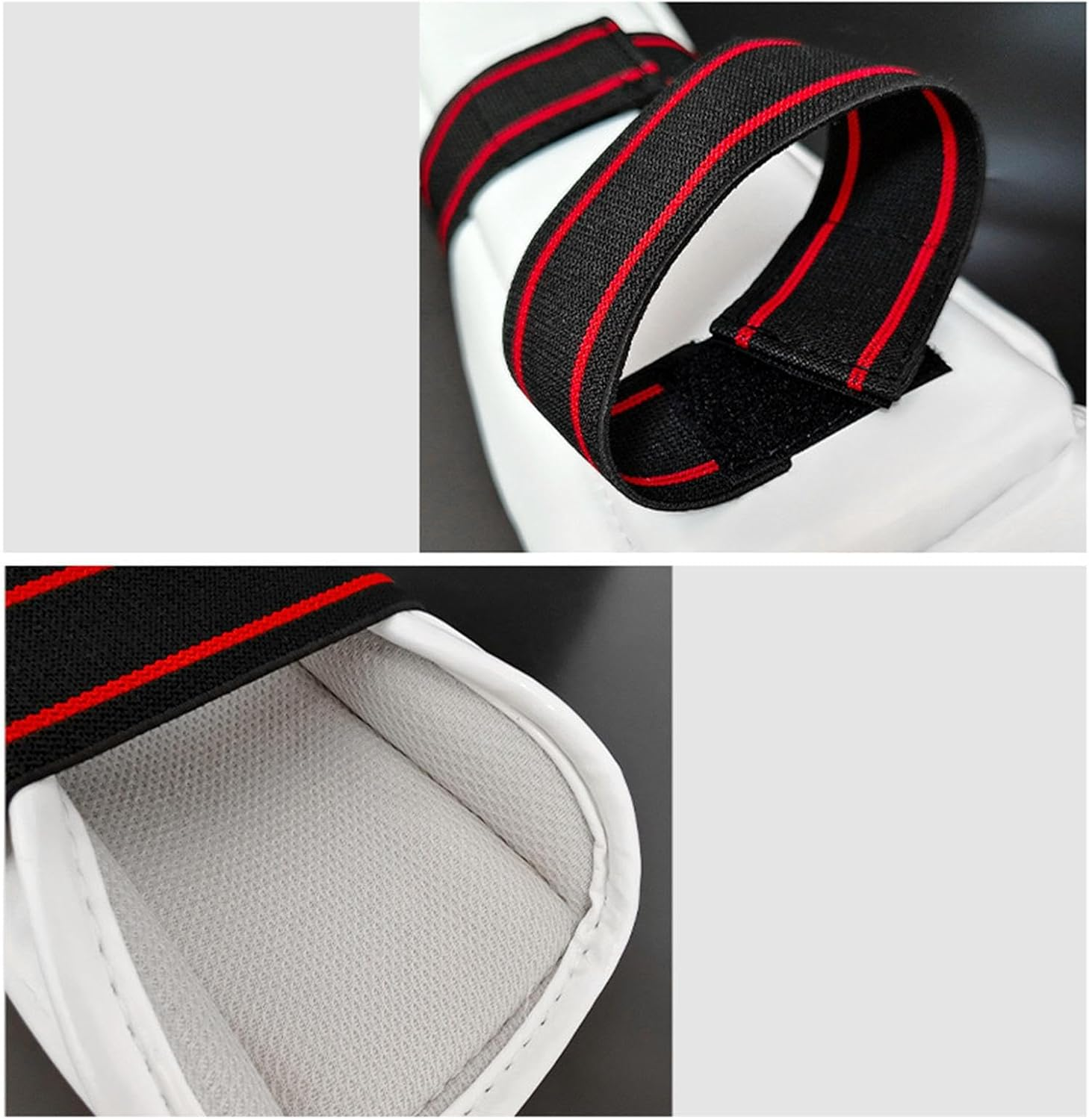 Taekwondo Shin Protector Taekwondo Arm Shin Guards, Elastic Strap Padded Protective Gear for Martial Arts Sports Adult Kids image number 4