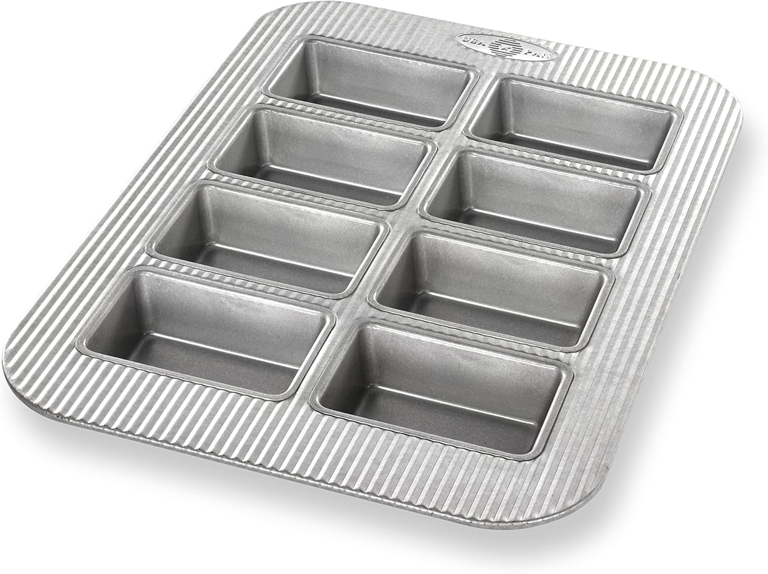 USA Pan Bakeware Aluminized Steel Mini Loaf Pan, 8-Well image number 1