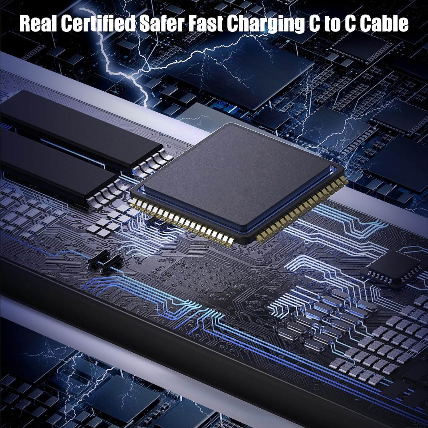 USB C to USB C Cable, 3Pack[1M 60W+1.2M 60W+2M 100W], Type C to C Cable Fast Charging Cord for Iphone 16/15/Pro/Pro Max/Plus, Macbook Air 13 Inch/Ipad Pro/Air, Samsung Galaxy S24 S23, Macbook Air image number 2