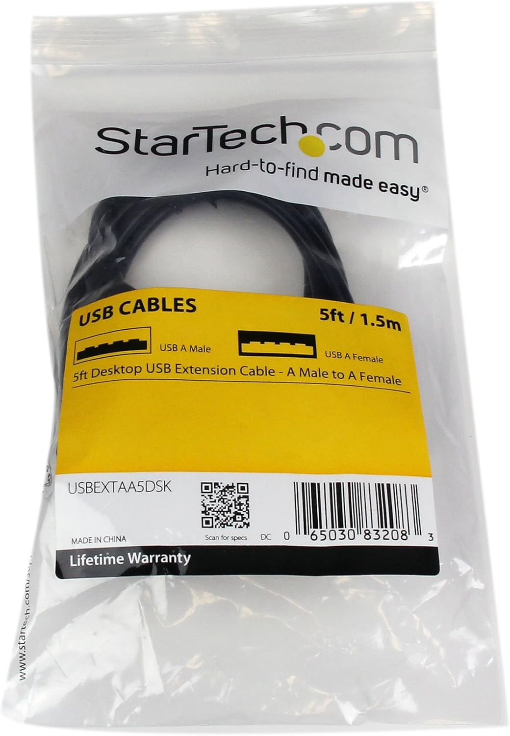 Startech 5Ft Desktop USB Extension Cable - a Male to a Female (USBEXTAA5DSK)
