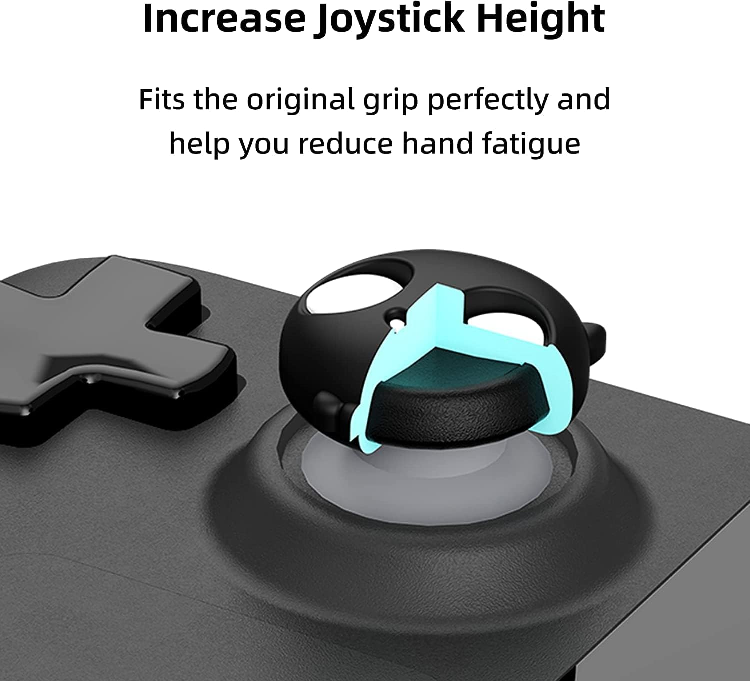 Geekshare Silicone Skull Steam Deck Thumb Grip Caps, Joystick Cover Compatible with Steam Deck Only,4Pcs (White & Black) image number 1