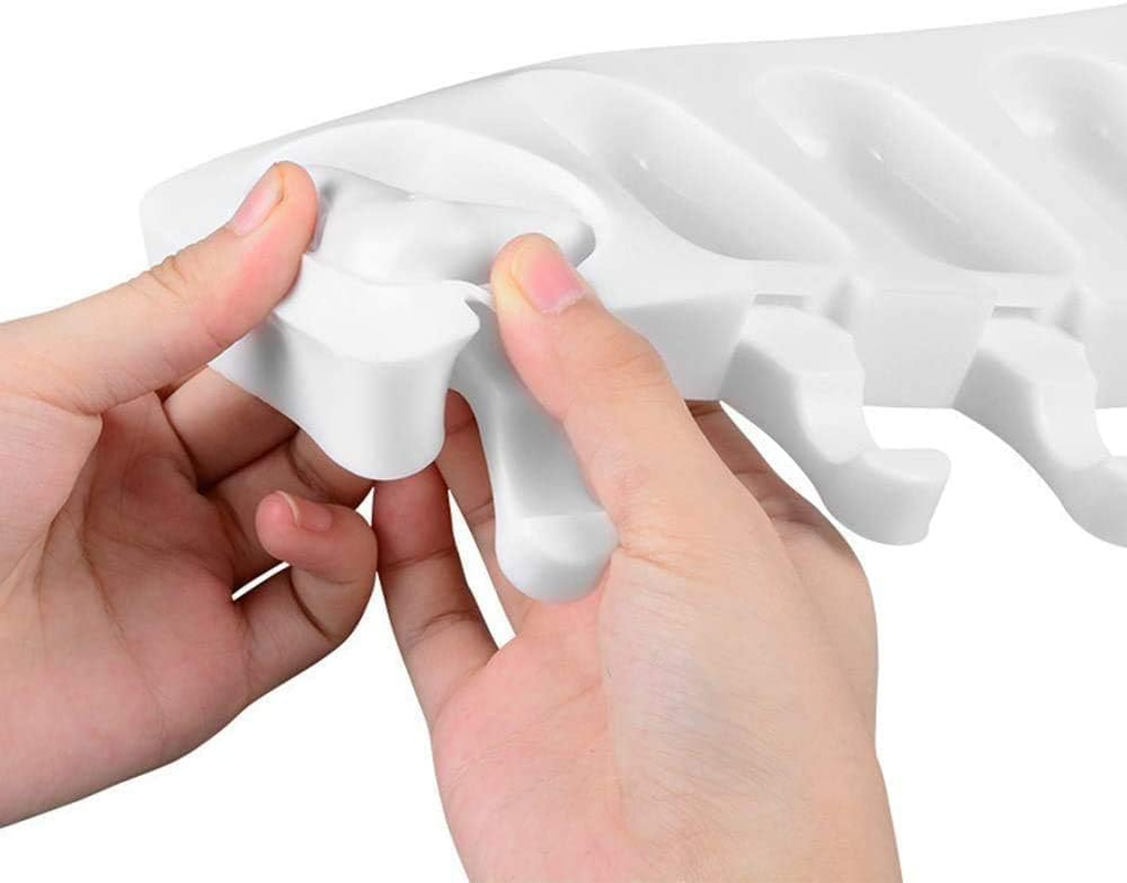 Maedery Ice Cream Mold Popsicle Mold 2 Pieces,Silicone Simple Ice Cream Mold Cake Mold Homemade Popsicle, with 100 Pcs Wooden Stick, Suitable for DIY Ice Cream image number 2