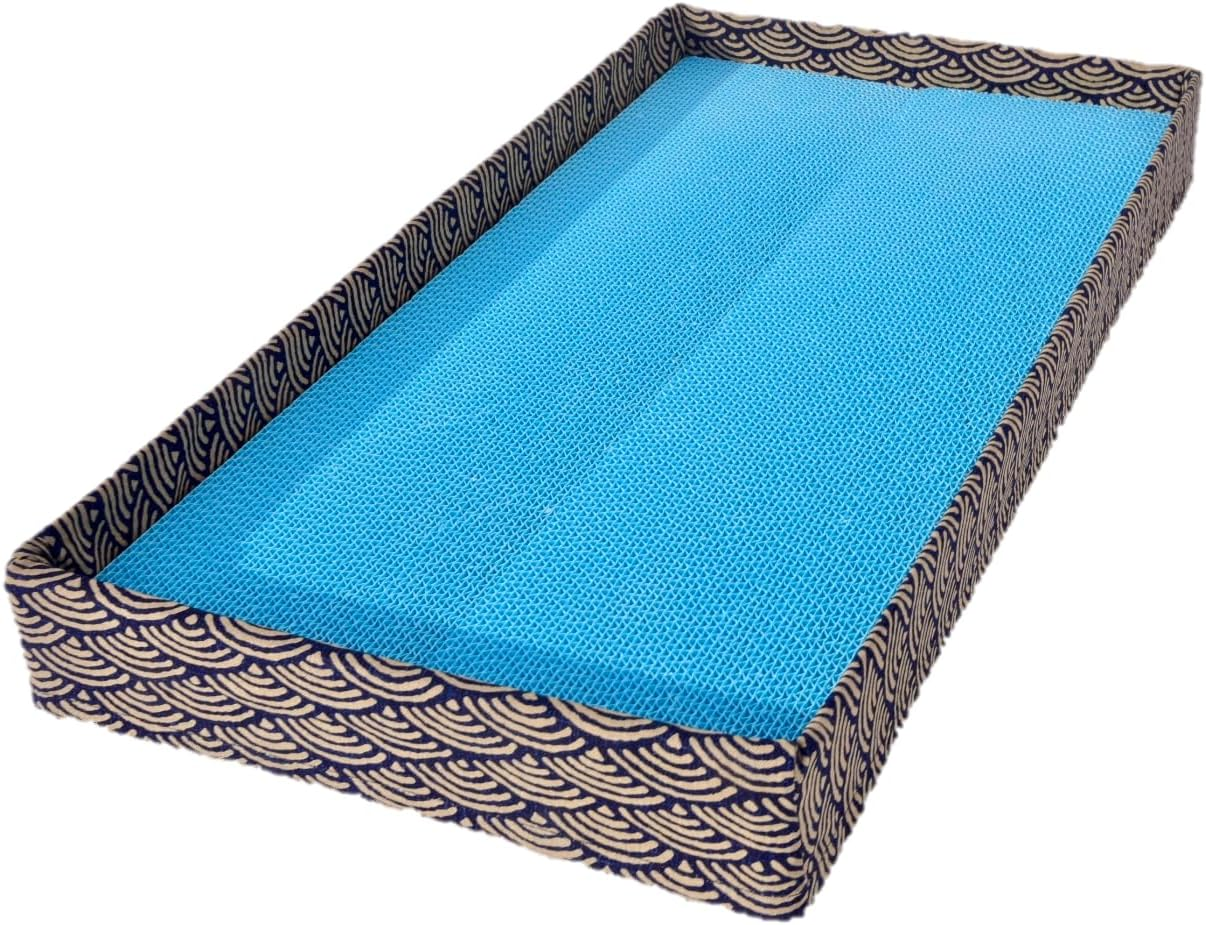 Tono Core Co., Ltd. Color Nail Sharpener [Togitai Nyan! Tea Leopard Cream] Wide Type with Frame Powder Cat Claw Sharpener Made in Japan Durable