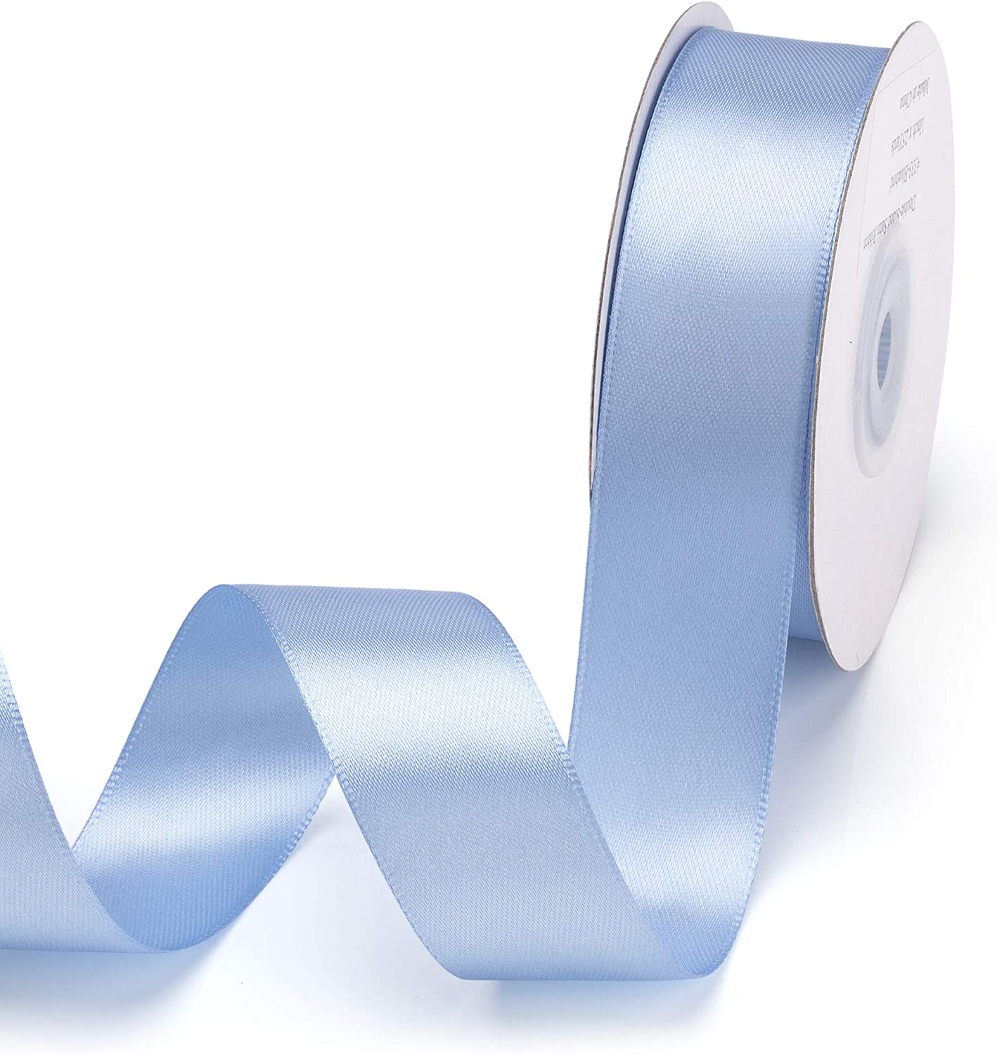 IHKFILAN Double Faced Satin Ribbon 1 Inch X 25 Yards Double Sided Solid Polyester Ribbon for Gift Wrapping Party Hair Braids Bow Decoration Floral Arrangement Craft Supplies, Neon Orange