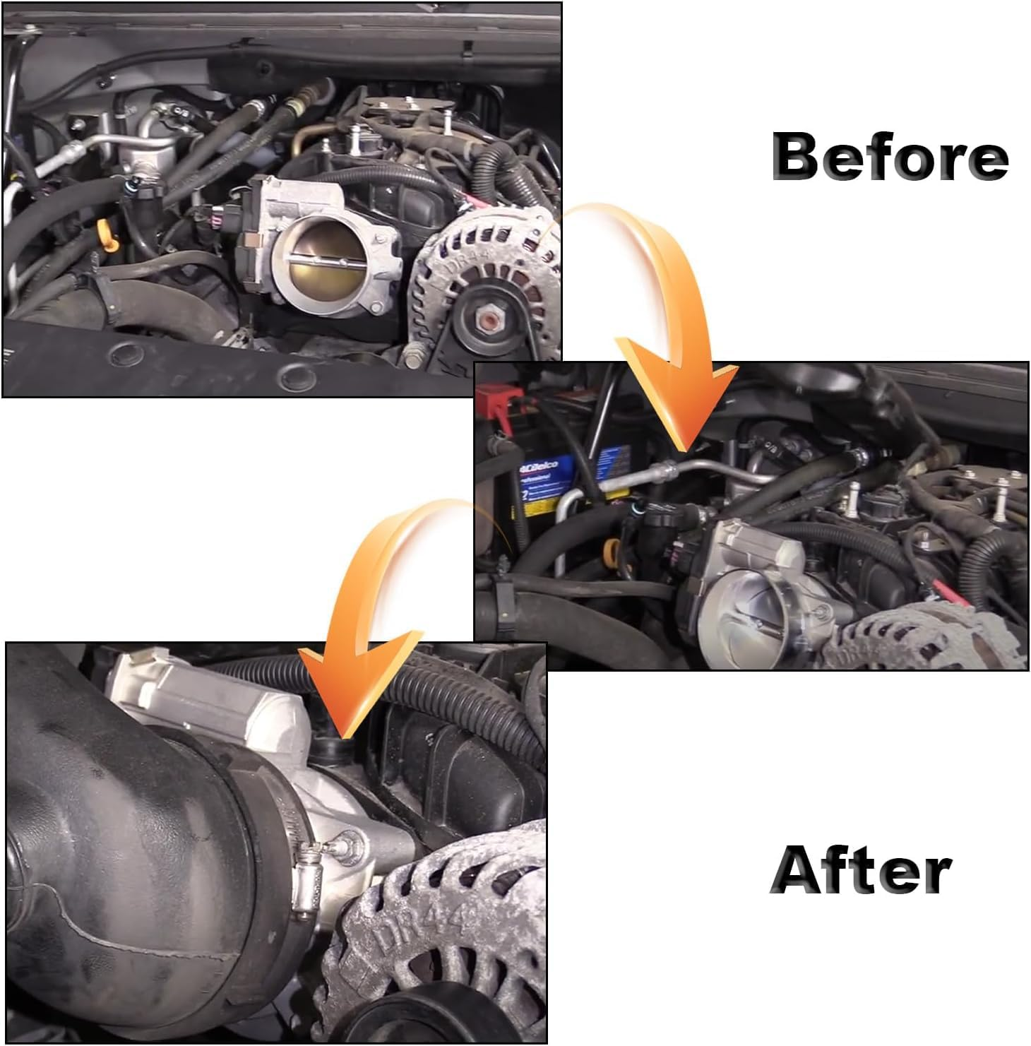 Electronic Throttle Body Fit for Chevrolet Silverado 2006-2008 Suburban Express Avalanche,Gmc Yukon Envoy Savana,Cadillac Escalade, Saab Hummer Buick 4.8/5.3/6.0/6.2L OE: 12580760 12679524 image number 3