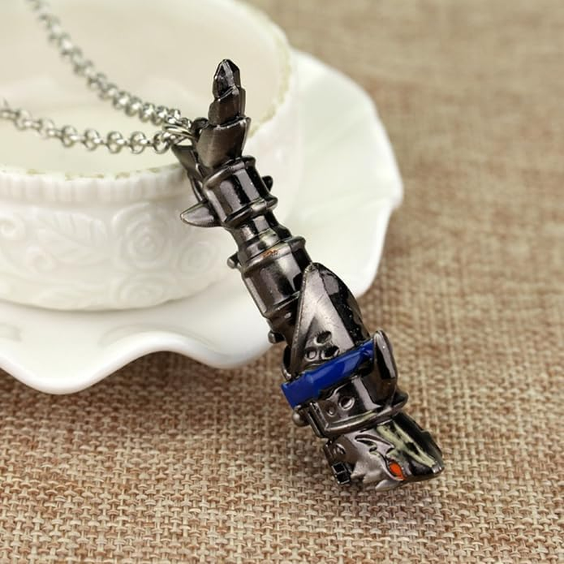 LOL Arcane Jinx Fishbone Necklace Game Cosplay Anime Cosplay Merch Fans Collections Gift image number 1