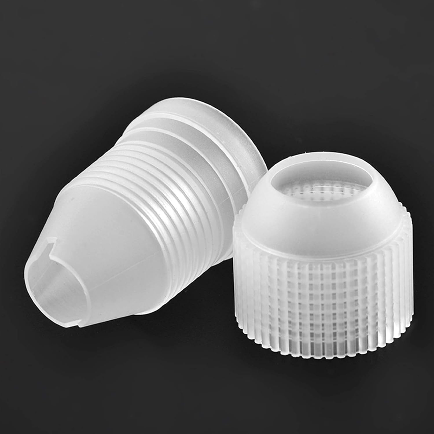 MYUBWTF12 Pieces White Pastry Bag Coupler, Three Different Sizes Plastic Standard Couplers/Cake Decorating Coupler/Pipe Tip Coupler for Piping Bags, Icing Nozzles image number 3