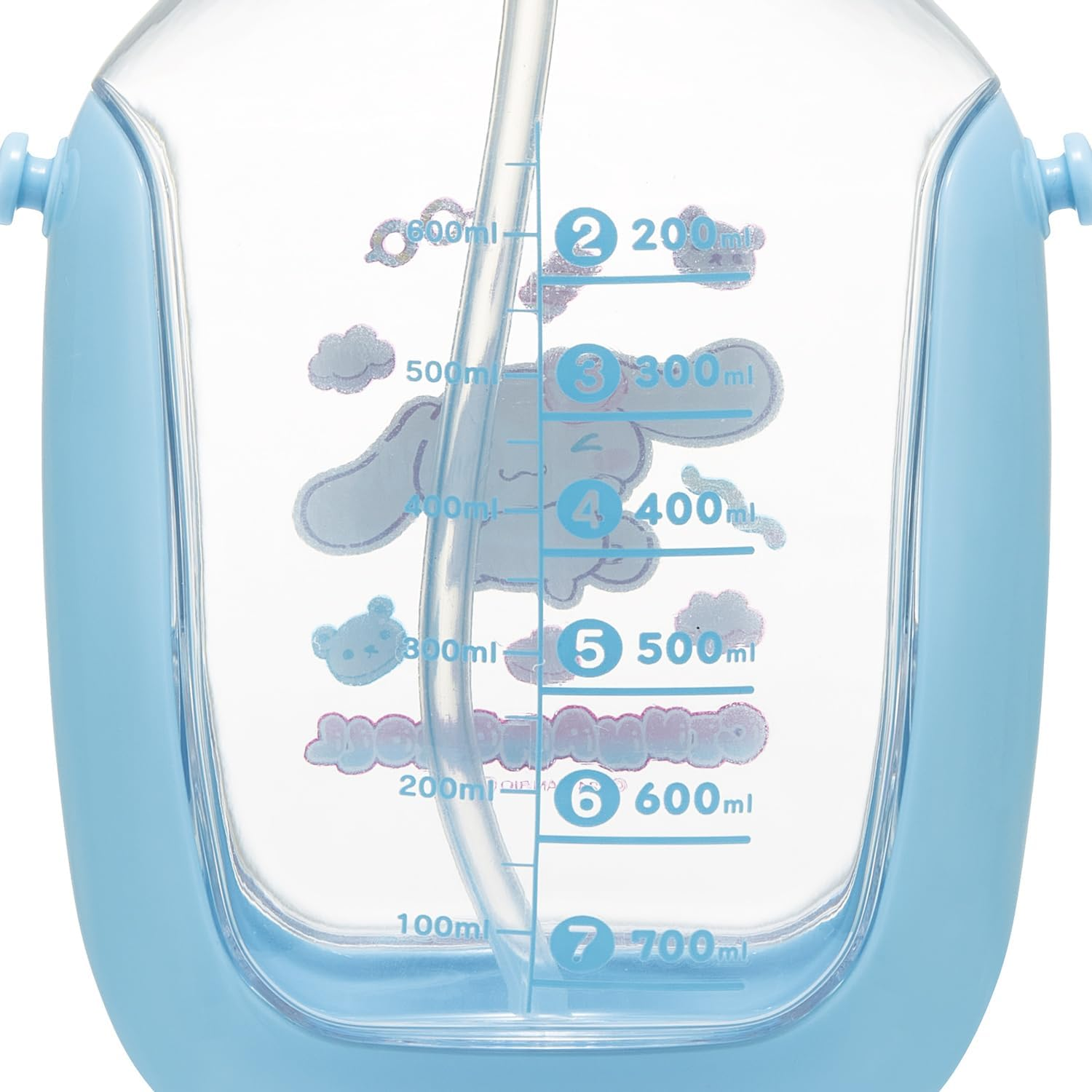 Skater PDSH8DX One Push Straw Bottle with Shoulder Belt, 27.5 Fl Oz (780 Ml), Sanrio Cinnamoroll, Mashugummy image number 3