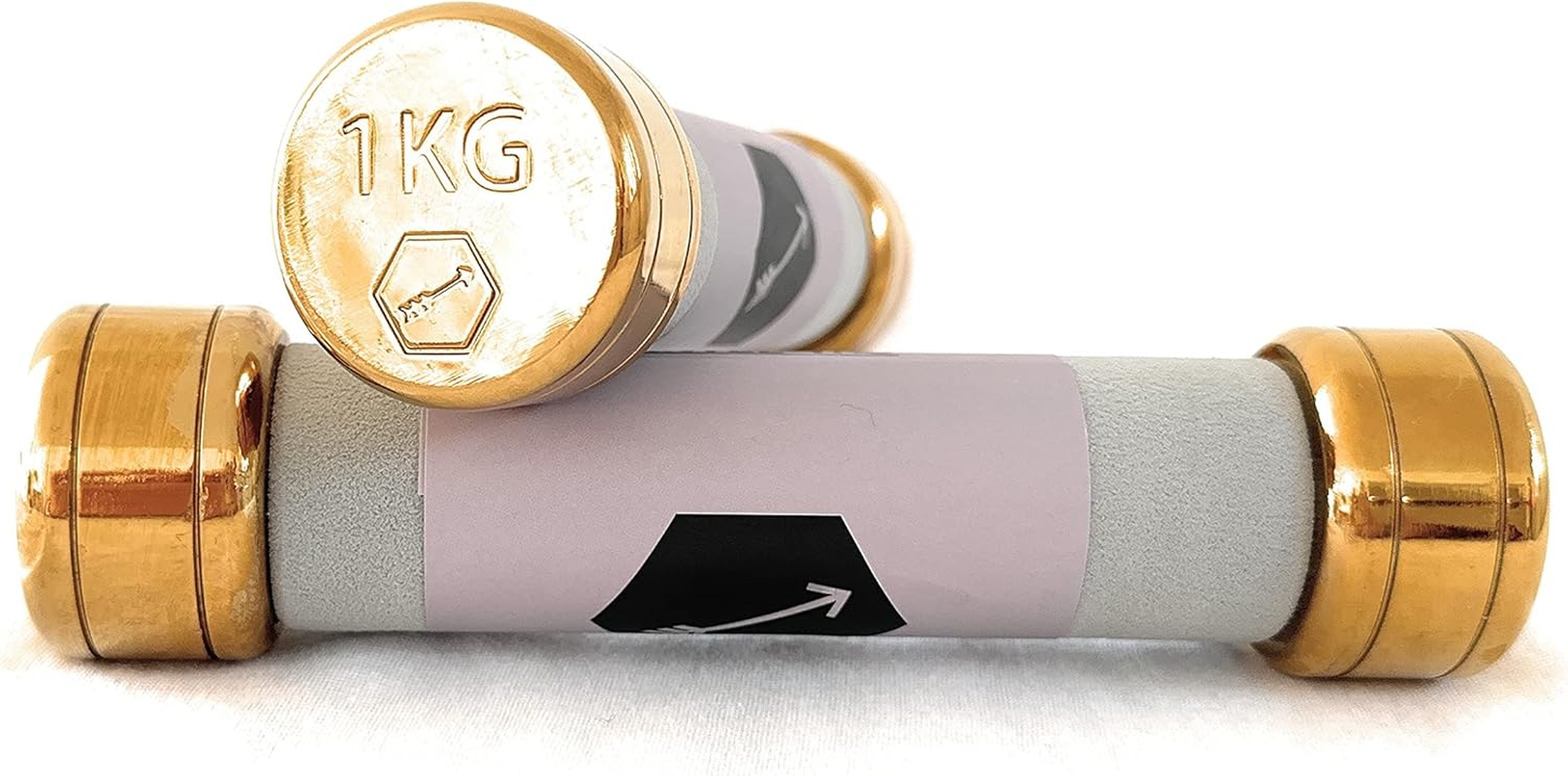 Kausar Fit Dumbbell Set - Luxury Dumbbells [Stylish Design] | Fitness Weights for Strength Training at Home Dumbbells 1 Kg | Choose Size Now... image number 1