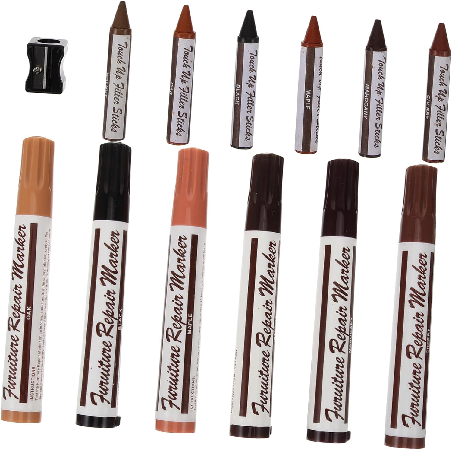 Ipetboom Furniture Repair Pen Portable Touch-Up Markers for Wood Furniture Floor Scratch Repair Kit Home Supplies image number 6