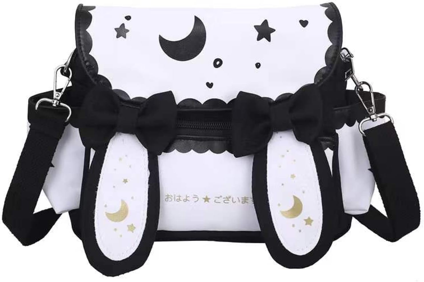 Japanese Kawaii Bunny Ear Backpack with Cute Manga Girl School Backpack Book Bag Satchel Student Cosplay Teen Lolita JK