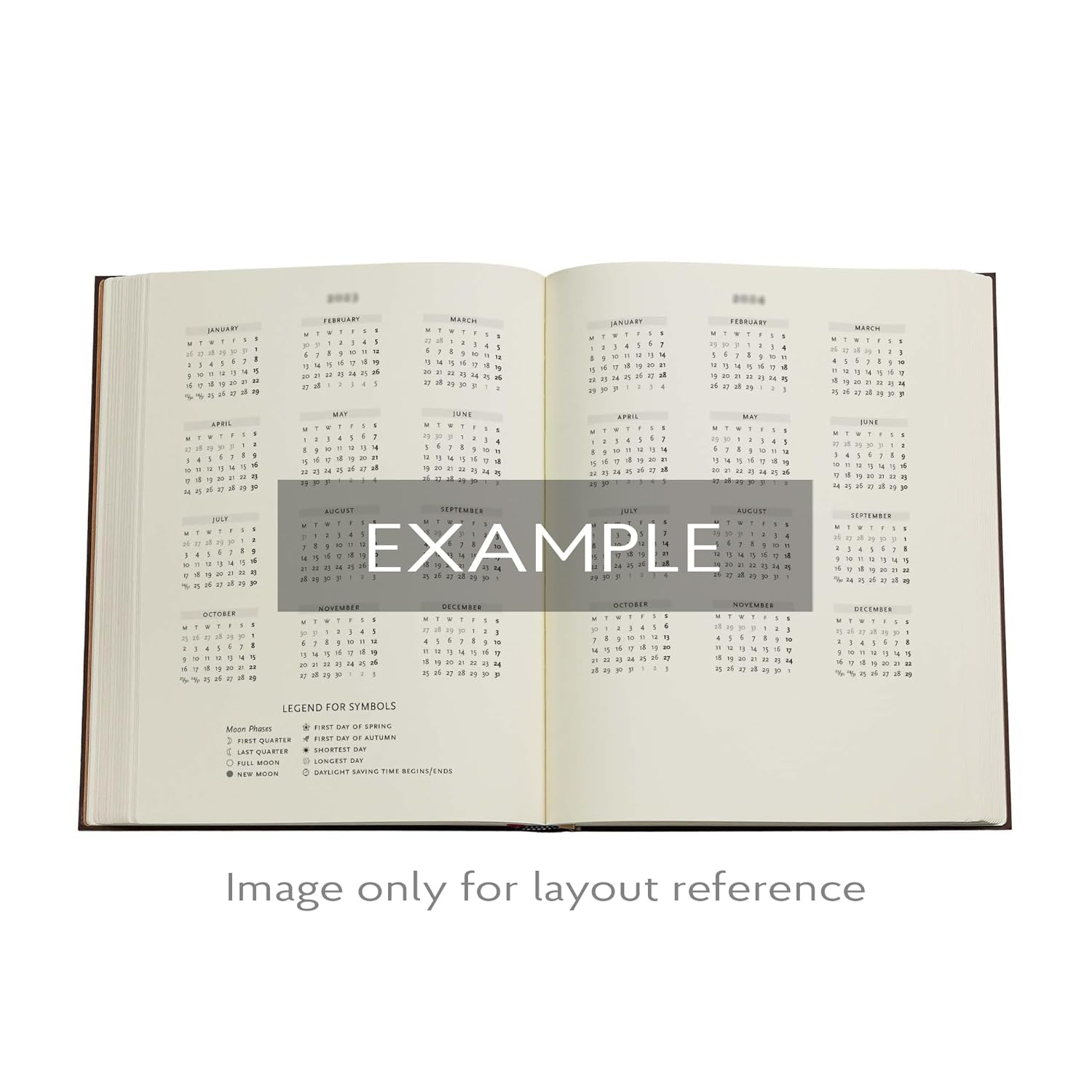 Morris Windrush (William Morris) Midi 12-Month Horizontal Softcover Flexi Dayplanner 2025 (Elastic Band Closure) image number 4