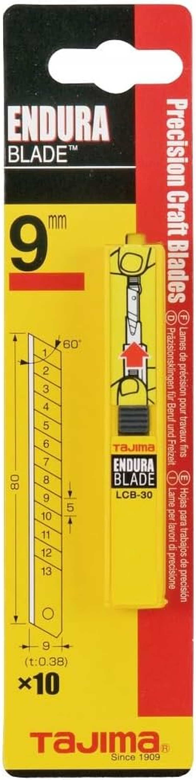 Tajima LB30-50H Spare Blades, Silver, 9 Mm, Set of 50 Pieces image number 3