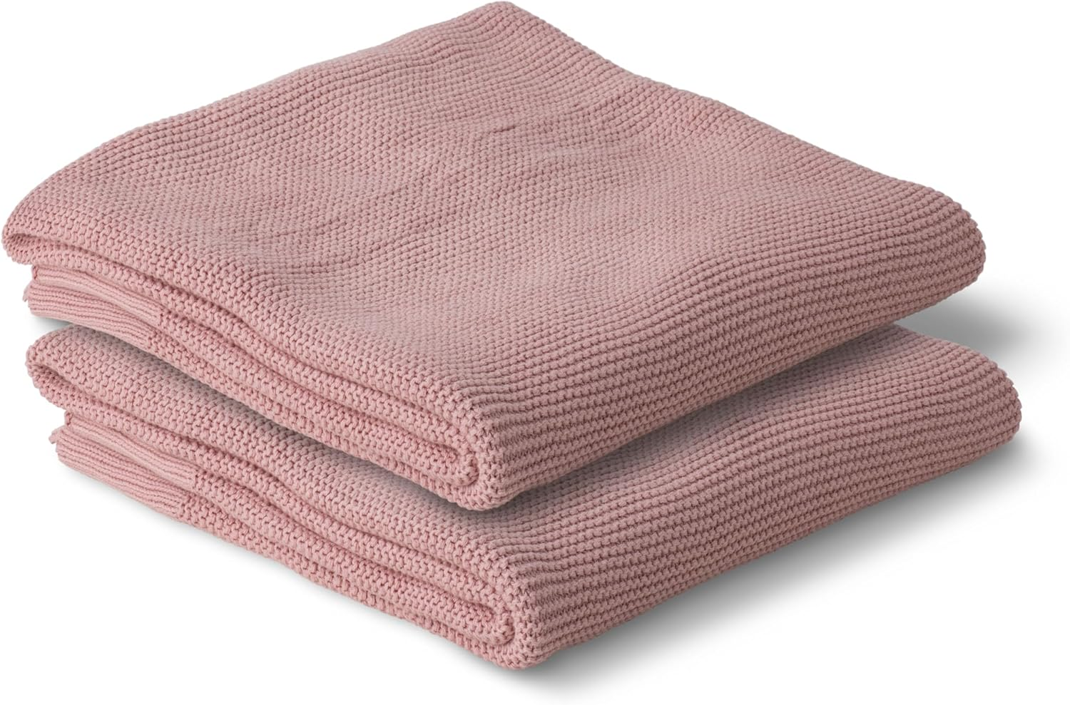 Cotton Baby Blanket Newborn and Infant &ndash; 100% Organic Cotton Classic Knit &ndash; Soft, Breathable, and Gentle &ndash; Perfect for Pram, Stroller, Crib, Nursery, and Baby Cot - 100Cm X 75Cm (Flamingo Pink)