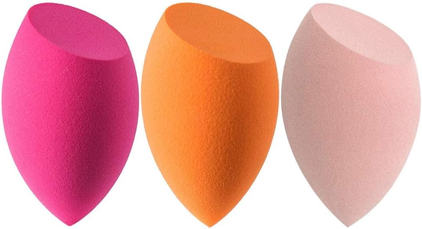 Makeup Sponges Set for Dry & Wet Use - Foundation Blending Sponge for Concealer Blush Powder, Multi-Color Blender Sponges (3Pcs - Multi-Colored) image number 1
