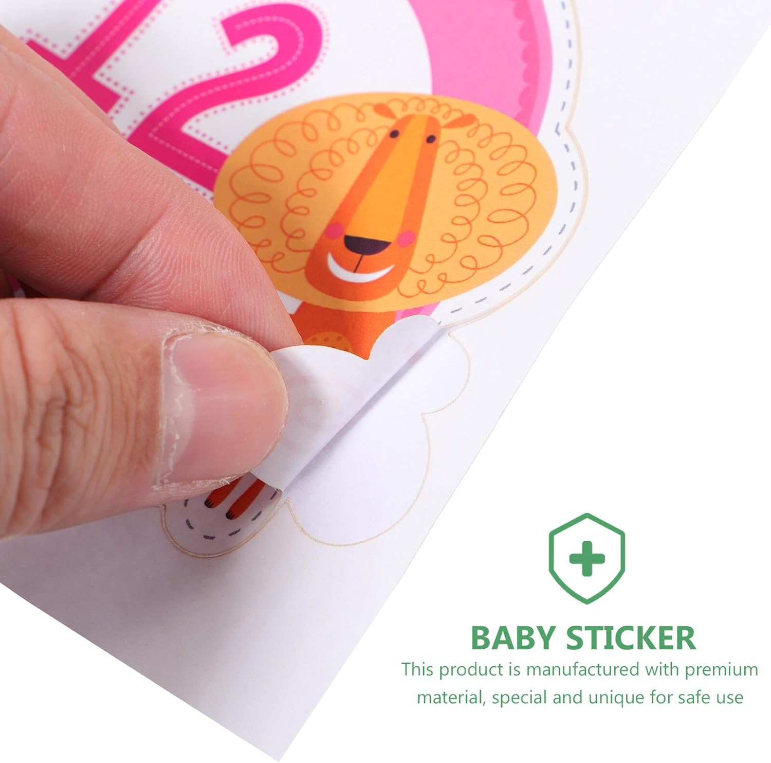 SUPVOX 12Pcs Month Stickers Photo Supplies Creative Milestone Stickers for Newborn Photography and Growth Documentation image number 4