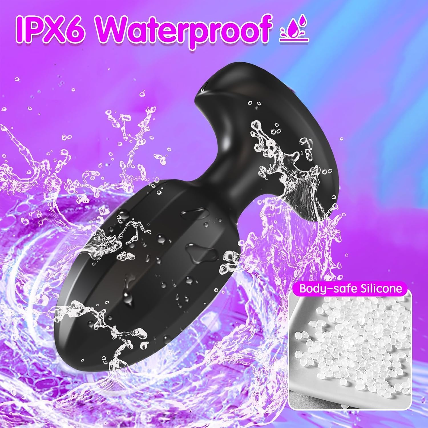 Anal Plug Vibrators Sex Toys - APP Remote Control Prostate Massager with 9 Intense Vibration Modes, Female Wearable G Spot Vibrator Male Vibrating Butt Plug Adult Sex Toys and Games for Men Women image number 6