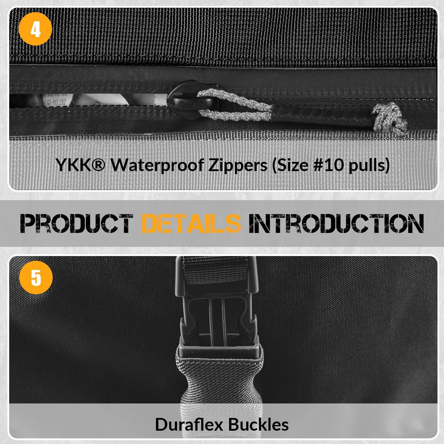 130L Tactical Travel Duffle Bag Waterproof Lightweight Foldable Full-Access Opening for Outdoor Camping Hunting Travel