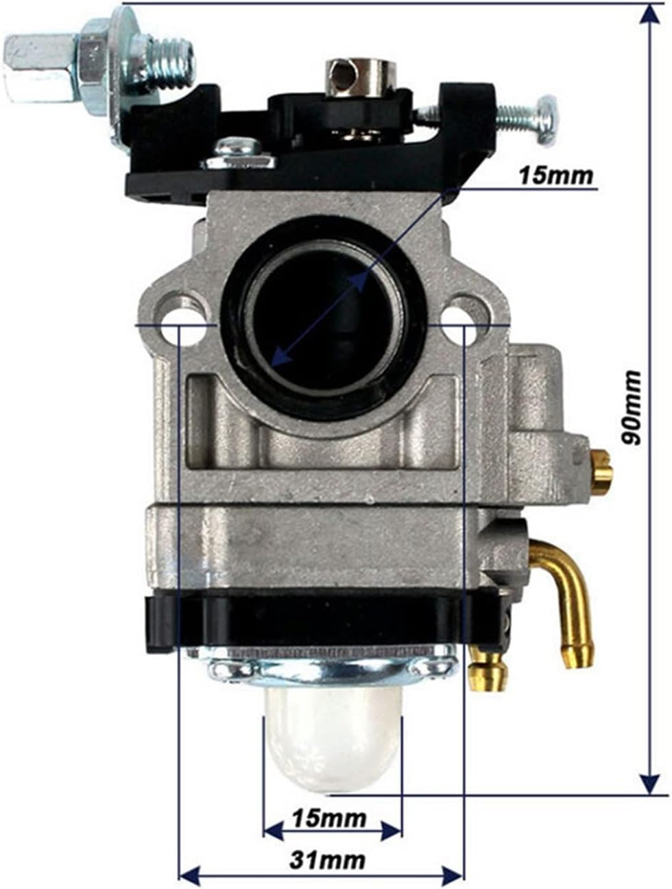 LESANGBAIHUODIAN Carburetor 4 In1 Carb Fit for Florabest FBS 43 A1 FBK 4 B2 PBK 4 A1 PBS 2 A1 Brushcutter Carburetor Kit Accessory Part Accessories
