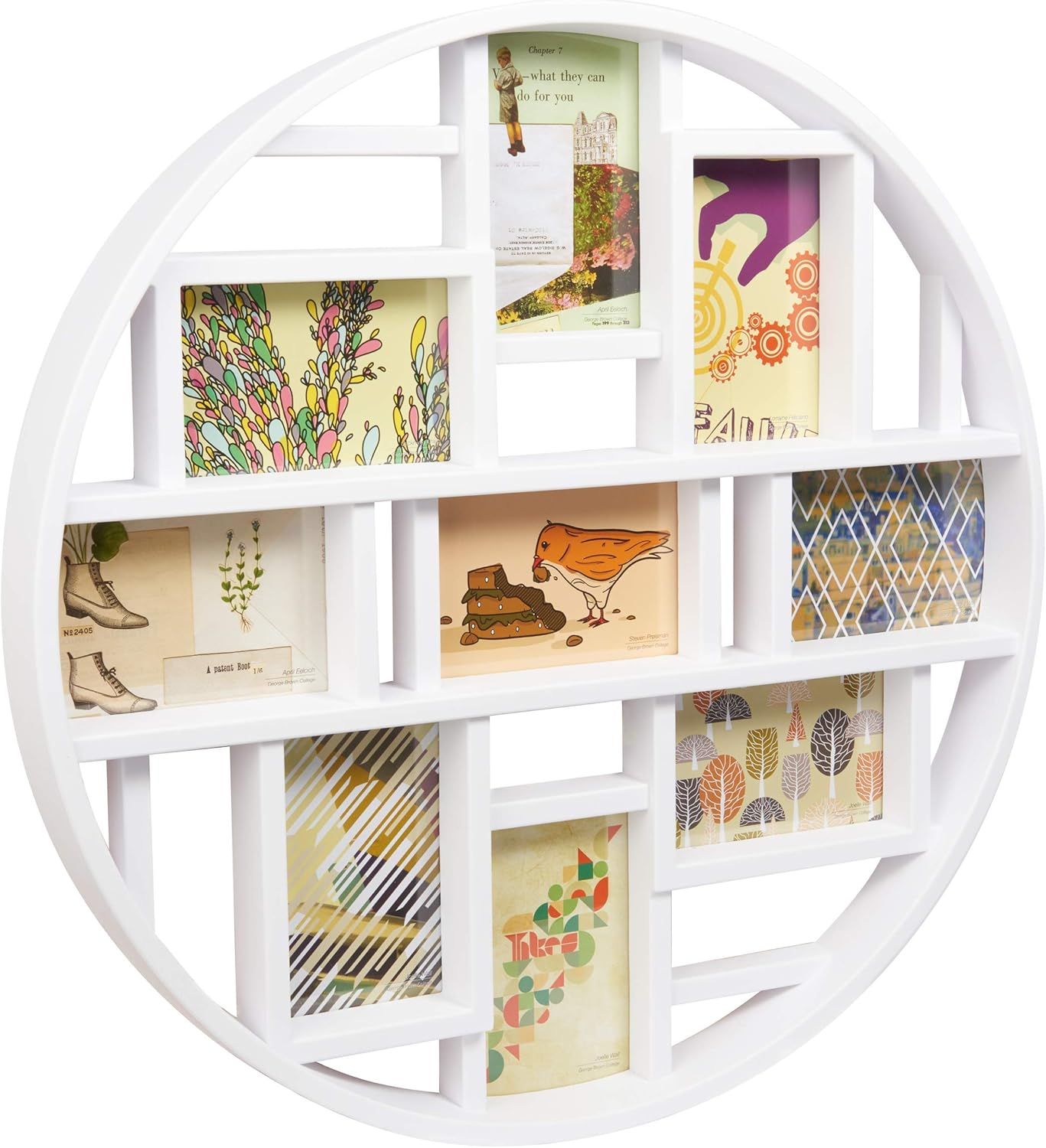 Umbra Luna 9-Opening Collage Wall Frame, White image number 6