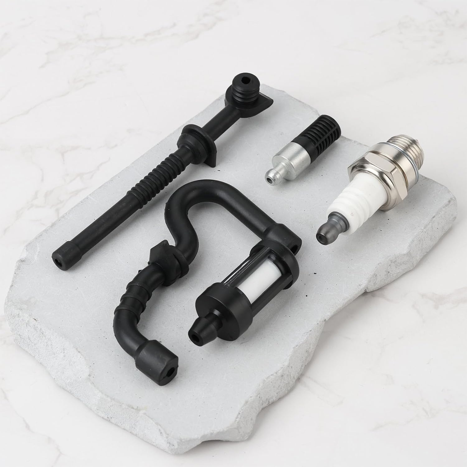 Chainsaw Service Kit Spark Plug Filters Pipes Gaskets Worm Gear Compatible with Stihl 017 018 MS170 MS180