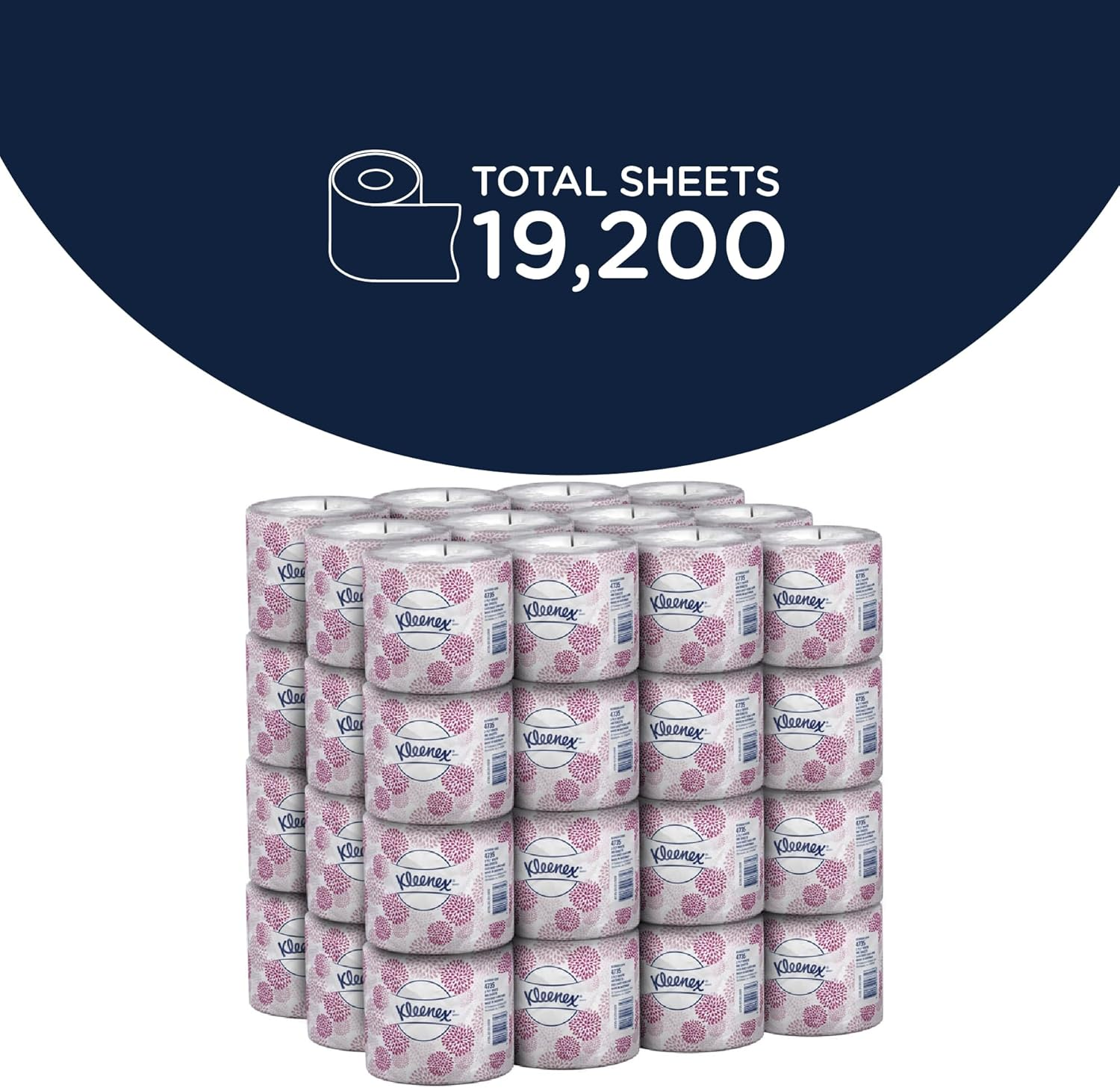 Kleenex Toilet Tissue (4735), 2 Ply Toilet Paper, 48 Toilet Rolls/Case, 400 Sheets/Roll (19,200 Sheets) image number 5