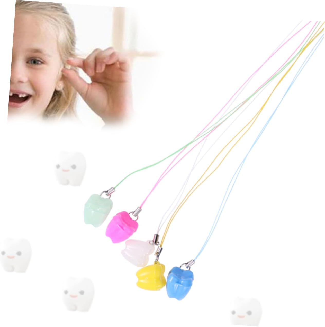 5Pcs Teeth Storage Box Keepsake Box for Christmas Birthday Milk Tooth Retainer Case image number 4