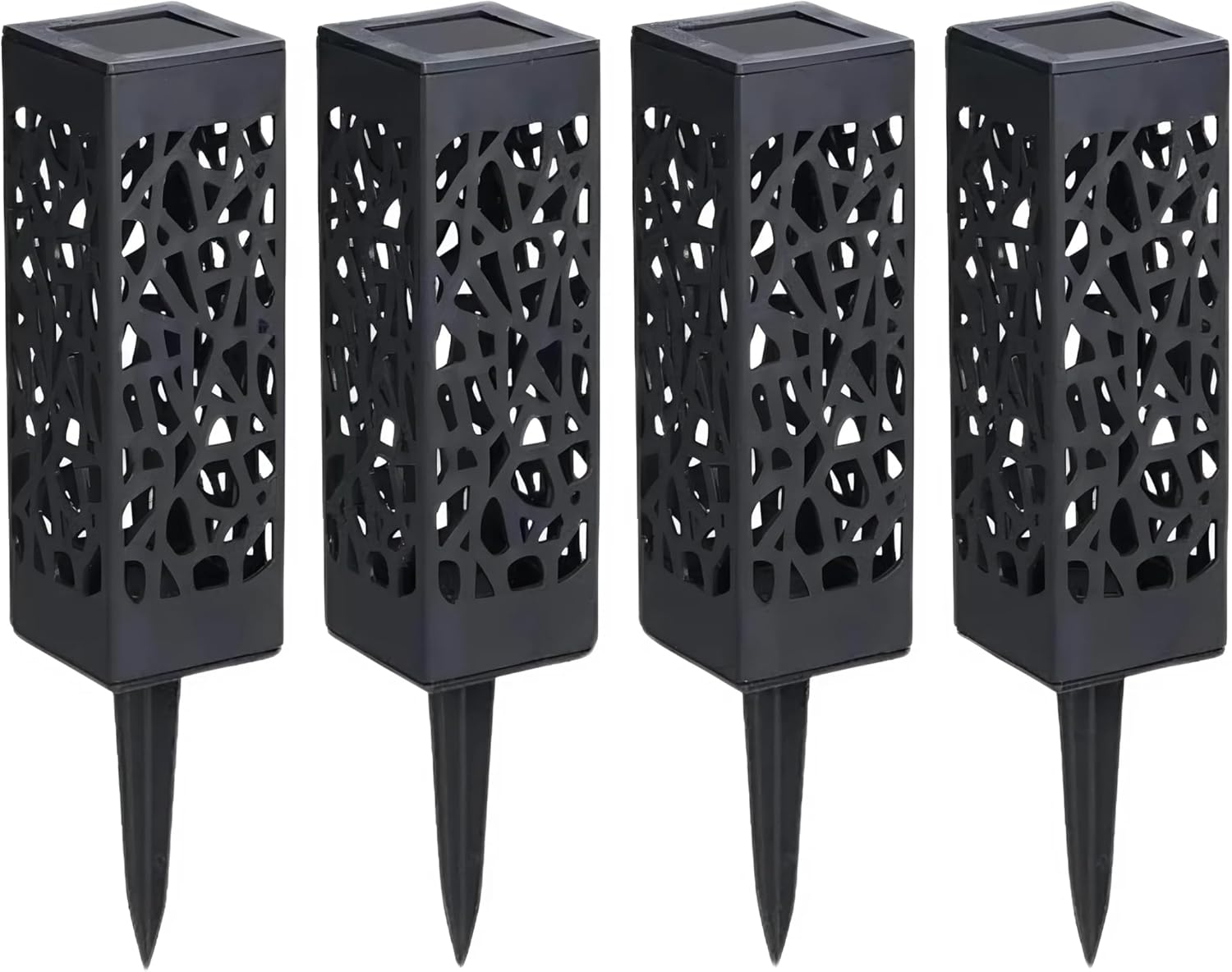 EZONEDEAL 6Pcs Solar Outdoor Lights for Garden, LED Solar Lights Outdoor Waterproof, Decorative Landscape Lamps. Waterproof LED Lights with Longer Life Path Light, Landscape, Path, Yard, Patio image number 4