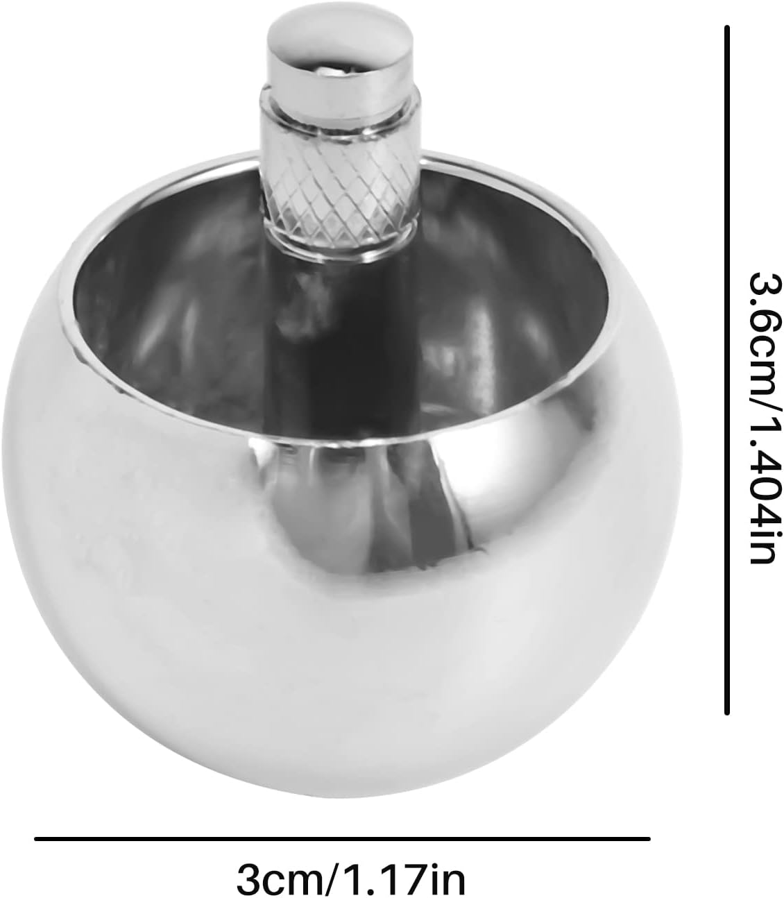 Gyorwst Tippe Top Metal Flip over Top Stainless Steel Top Amazing Toy, Silver image number 1