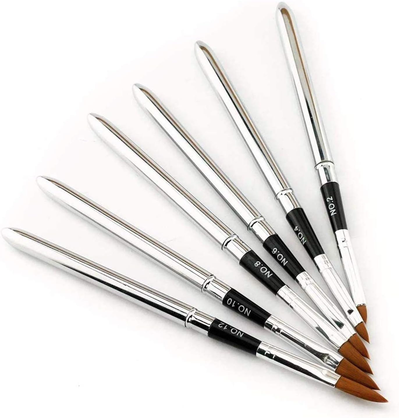 6 Pcs Nail Art Design Painting Dotting Detailing Pen Brushes Set Bundle Tool Kit image number 3