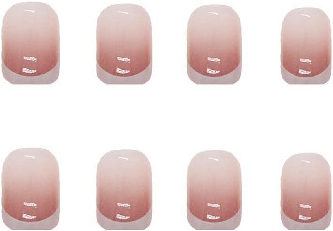 Red Almond Fake Nails Medium Length-Press on Nails Gradient False Nails Full Cover False Nail - Tips 24 Pcs image number 5