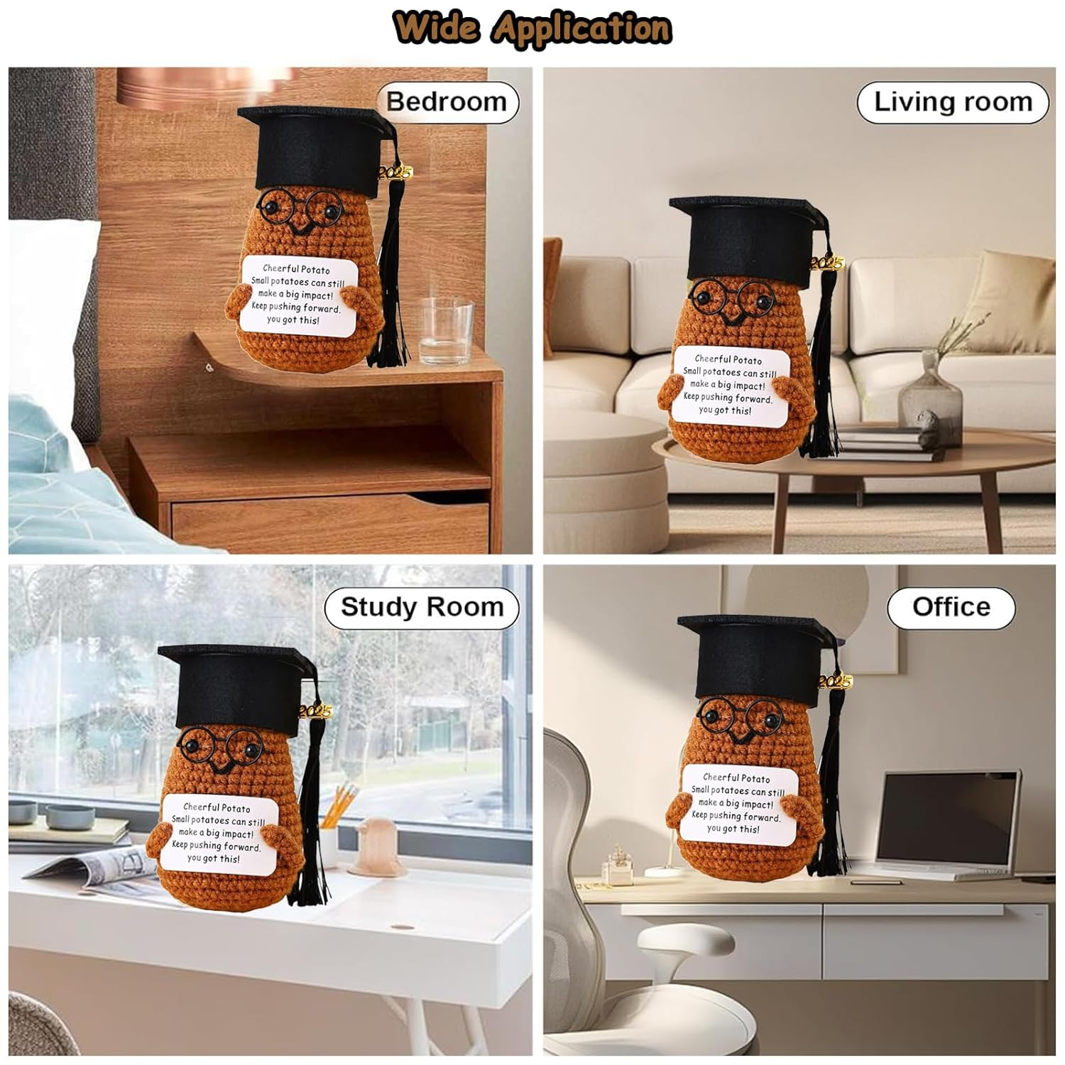 Graduation Gifts 2025,Funny Positive Words,Youth Birthday Gift,High School College University Graduation Gifts (Brown) image number 3