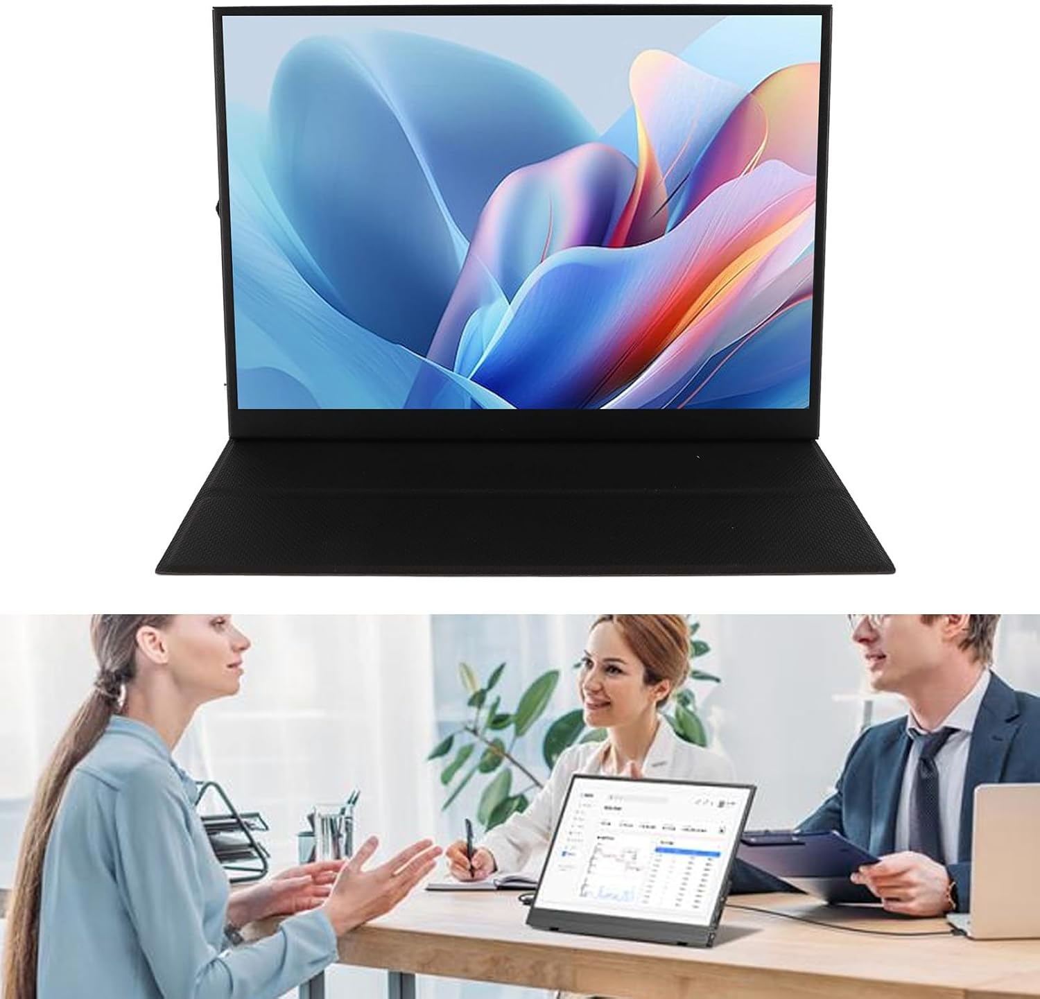 11 Inch Portable Monitor, FHD 2160X1440 USB C Computer Display, HDR IPS Gaming Monitor with Dual Speaker & 3.5Mm Port, External Monitor for Laptop/Pc/Phone/Ios Tablets (Without image number 3
