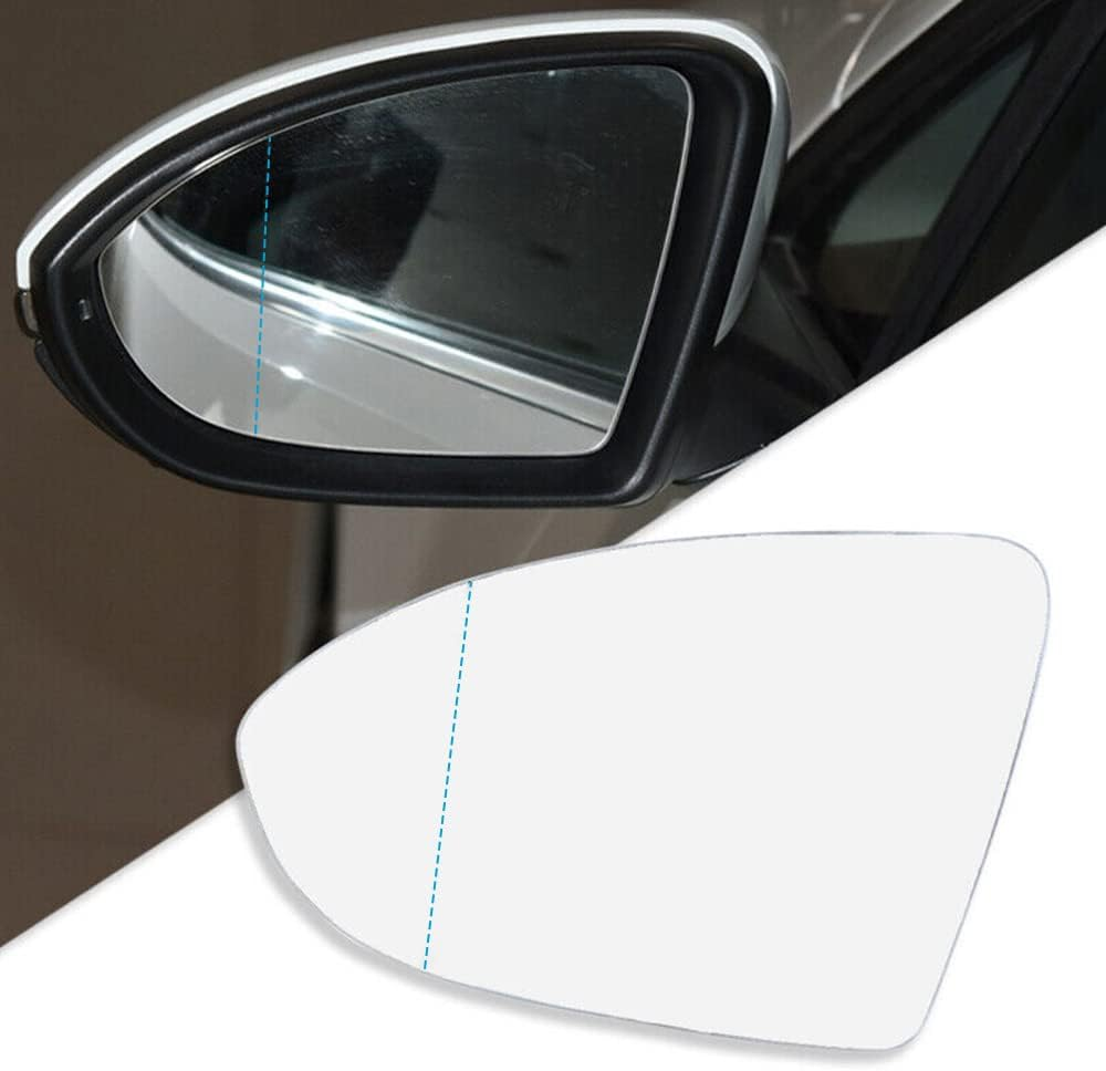 KAKA AUTO PARTS Car Rearview Mirrors Left Side Mirror Glass Compatible with VW GOLF MK7 MK7.5 13-18 Heated Convex with Base image number 2