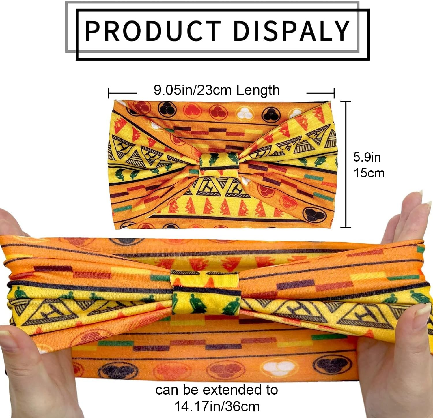 Kavya Headband Women'S Hair Band Africa Hair Bands Boho Headband Women'S Wide Headband Elastic Hair Accessories image number 2