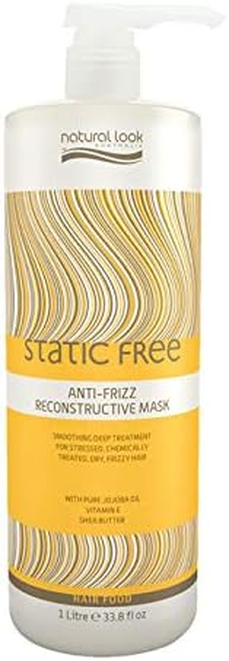 Natural Look Static Free anti Frizz Reconstructive Mask 1000 Ml image number 1