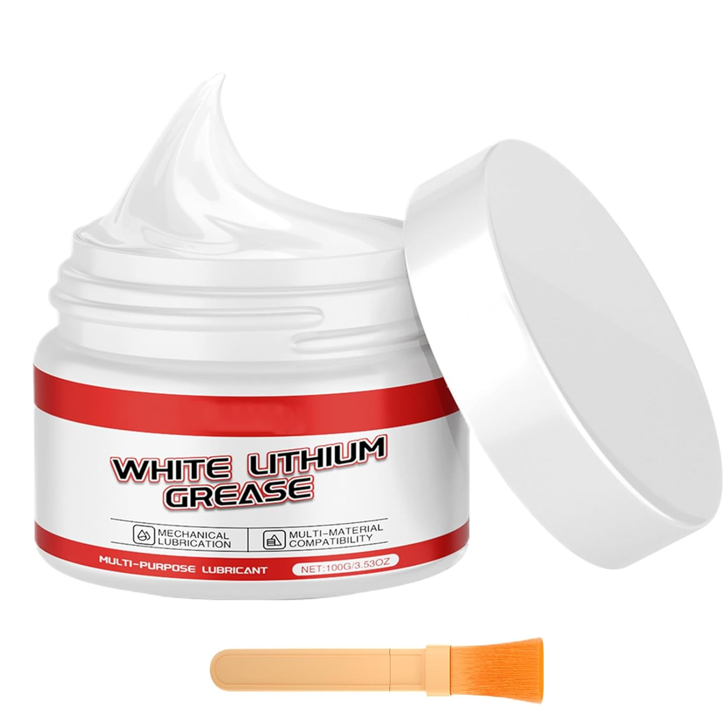 Silicone Grease for O Rings - Multi-Purpose Lubricant with Brush,Lube Sealant Long-Lasting for Car Mechanics Marine Hinges Truck Gears Boat Garage Farm image number 4