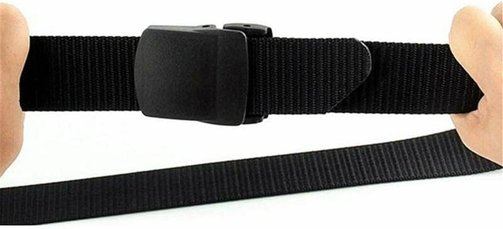 AIMALL Outdoor Tactical Nylon Belt &ndash; Adjustable Military Sports Waistband for Men & Women, Durable Canvas Web Belt with Automatic Buckle, 115Cm (45.3In) - Khaki image number 2