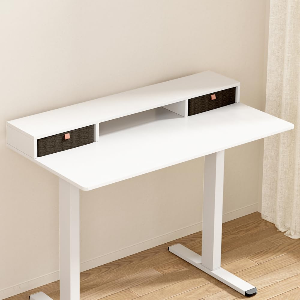 Artiss Standing Desk Desktop Storage Rack Shelf Removable Bookshelf Drawer 120Cm image number 3