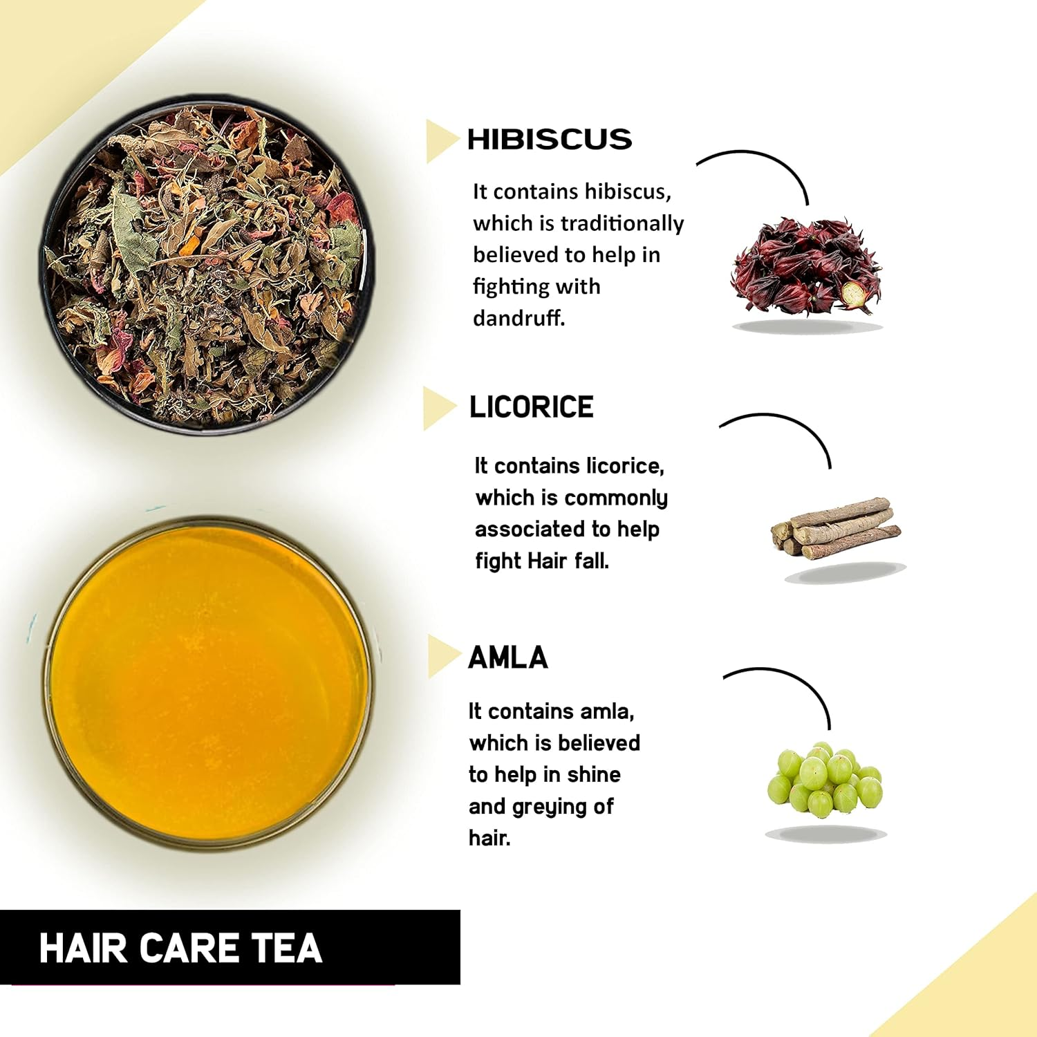 TEACURRY Healthy Hair Tea - 60 Tea Bags | 60 Day Healthy Hair Tea for Hair Growth, Shine, Repair and Strength | 100% Natural Black Tea for Hair Loss image number 4